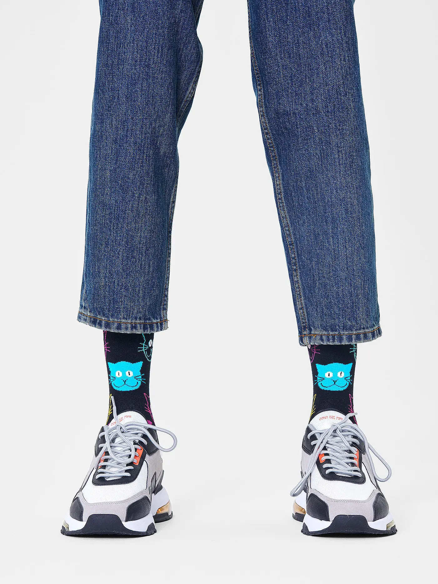 HAPPY SOCKS | Damen Socken CAT 36-40 black | 